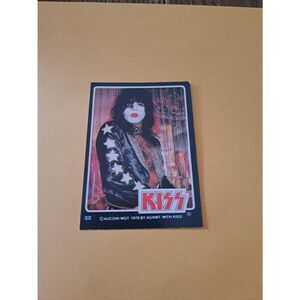 Vintage 1978 Aucoin Management AGRMT KISS Trading Card No 32 Collectible Rock